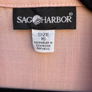 Switch Sag Harbor Vintage Pink Short Sleeve Blazer Jacket Size 16 Pastel Single Button 2 image
