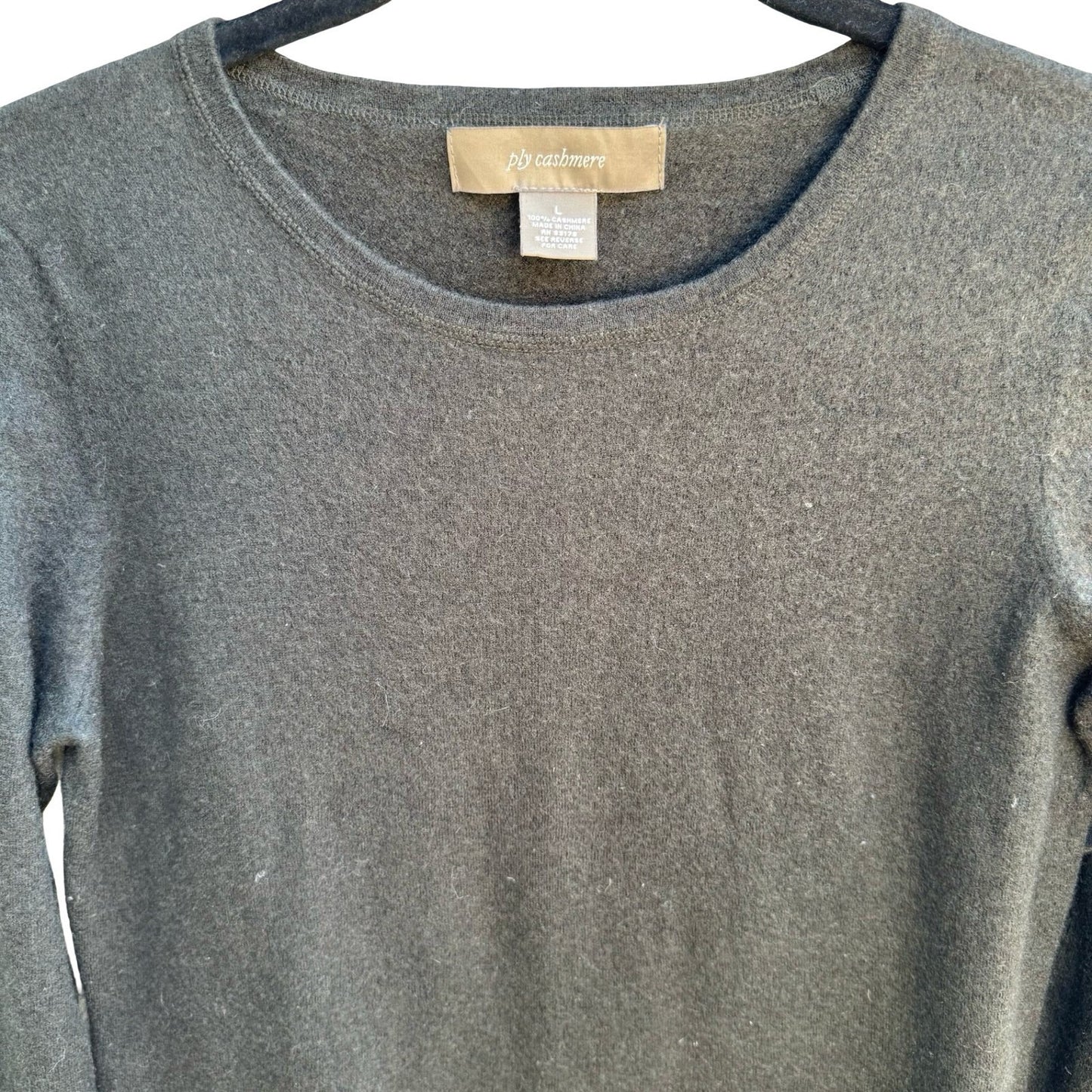 Ply Cashmere Quiet Luxury Minimalist Old Money Soft Girl Preppy Knit Sweater L