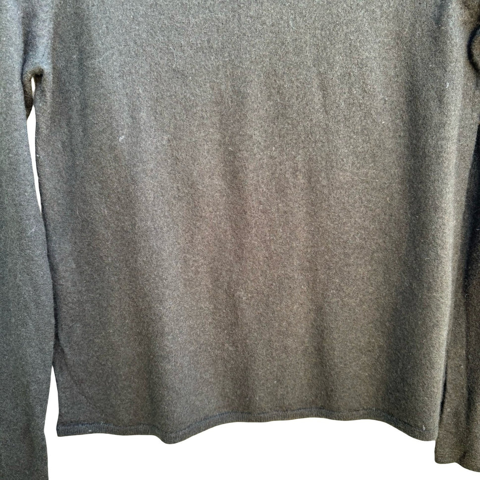 Ply Cashmere Quiet Luxury Minimalist Old Money Soft Girl Preppy Knit Sweater L