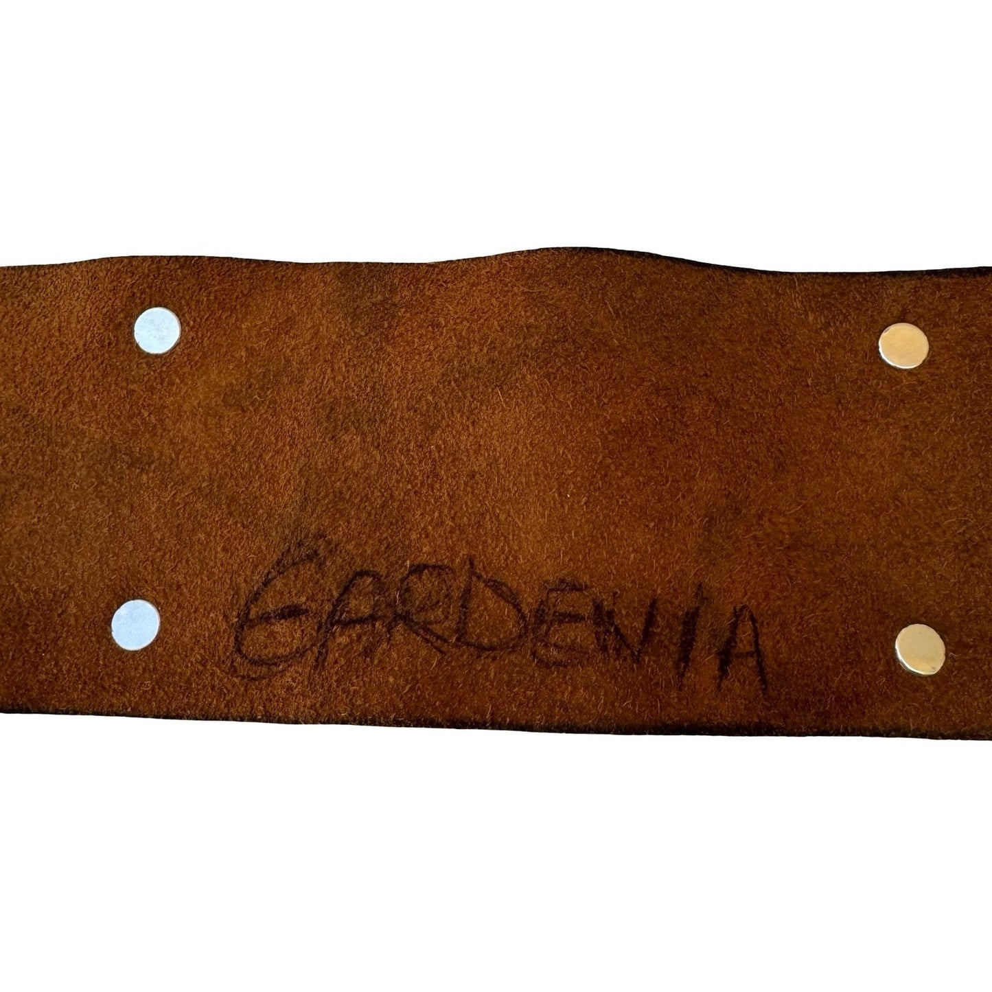 Vintage Y2K Steampunk Western Boho Edgy Brown Distressed Leather Wide Cinch Belt