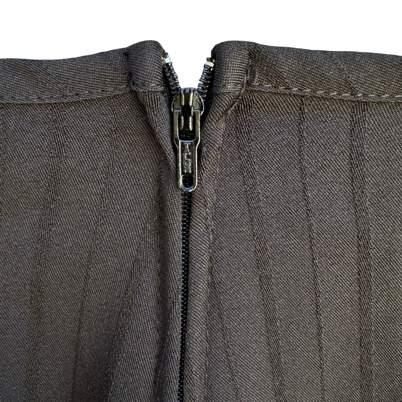Marianne Vintage 90s Pinstripe Blazer Pant Suit Set Professional Black Womens 10