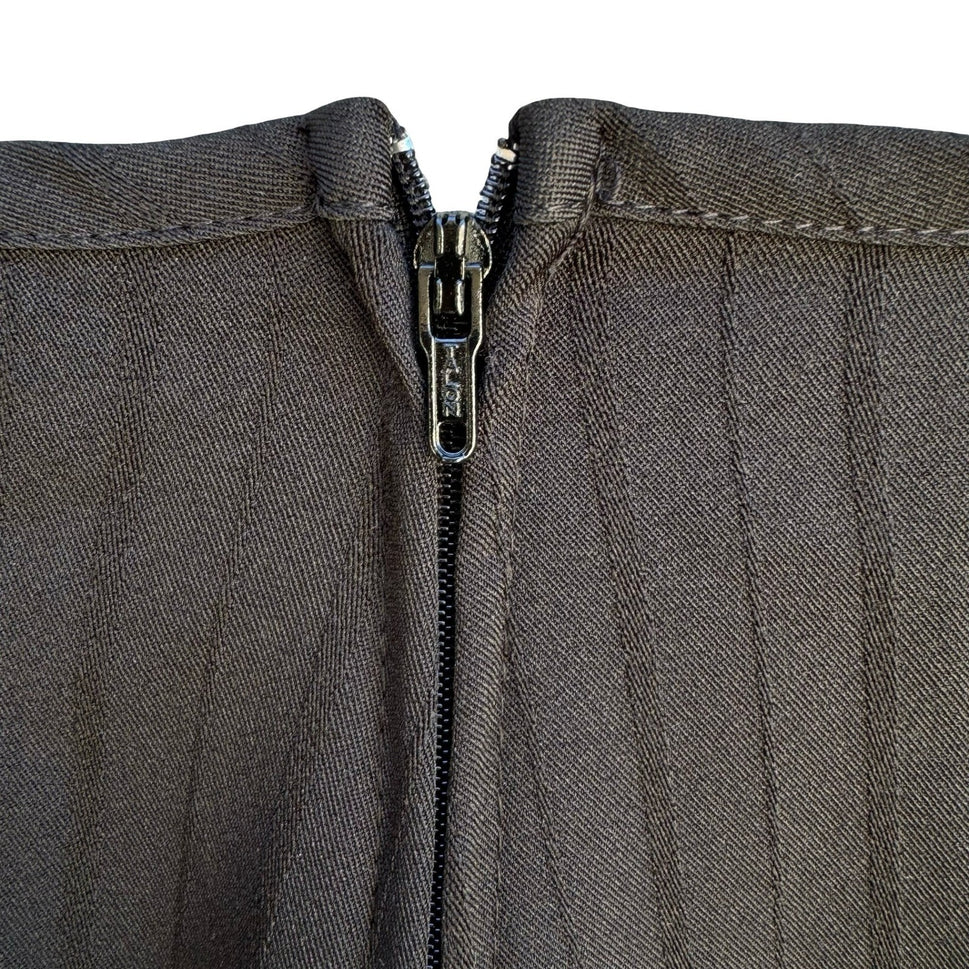 Marianne Vintage 90s Pinstripe Blazer Pant Suit Set Professional Black Womens 10
