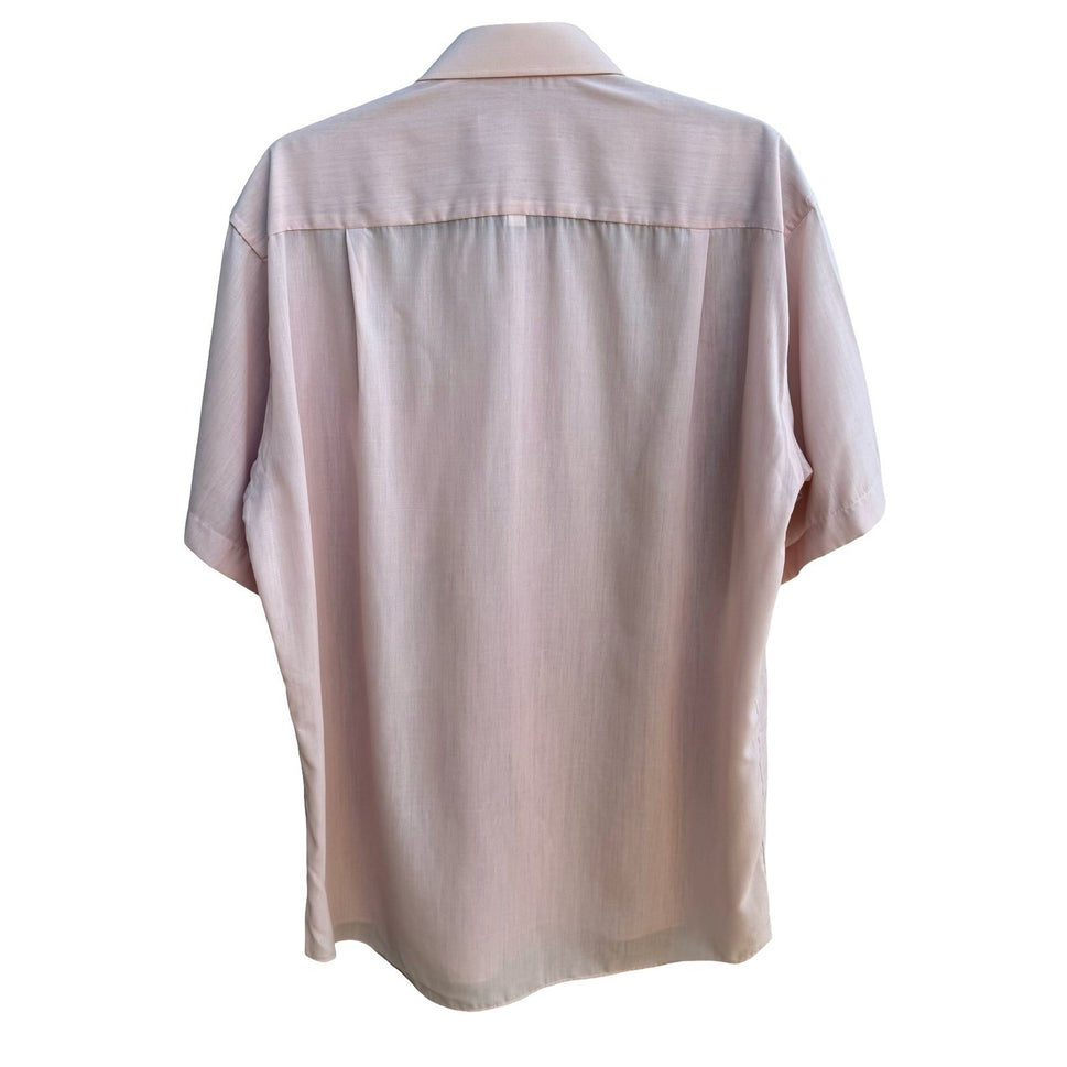 Nina Ricci Monsieur Paris Vintage Minimalist Soft Boy Shirt Pastel Pink Mens L
