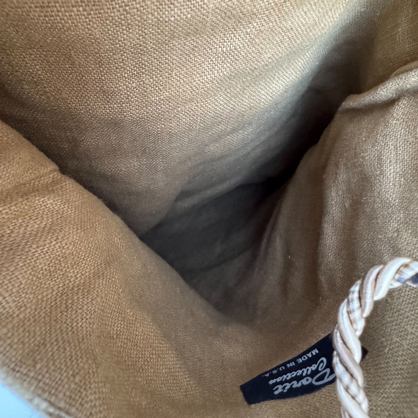 Dorit Collection Vintage Floral Tapestry Shoulder Bag Tortoise Acrylic Chain