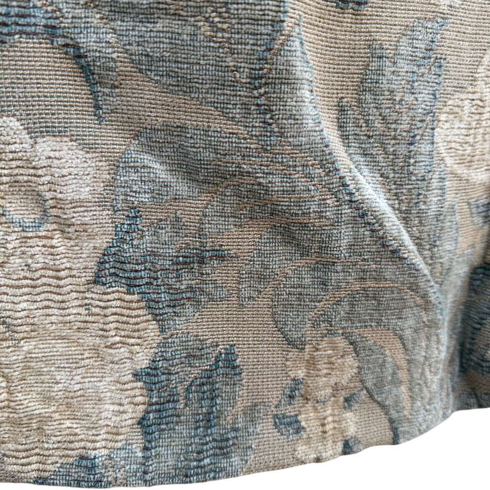 Dorit Collection Vintage Floral Tapestry Shoulder Bag Tortoise Acrylic Chain