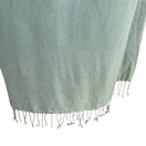 Switch Vintage Cashmere Wool Mint Green Soft Fringe Edges Womens Woven Scarf Wrap Shawl 2 image