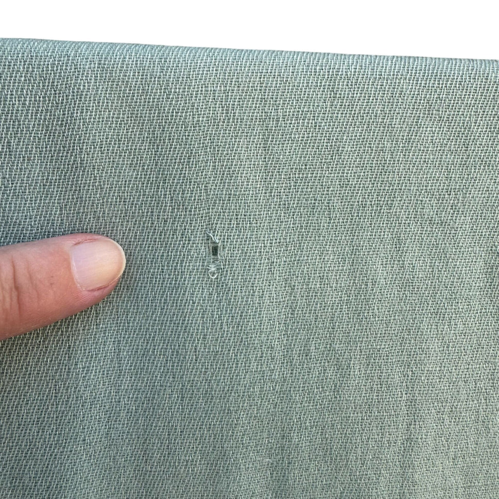 Vintage Cashmere Wool Mint Green Soft Fringe Edges Womens Woven Scarf Wrap Shawl