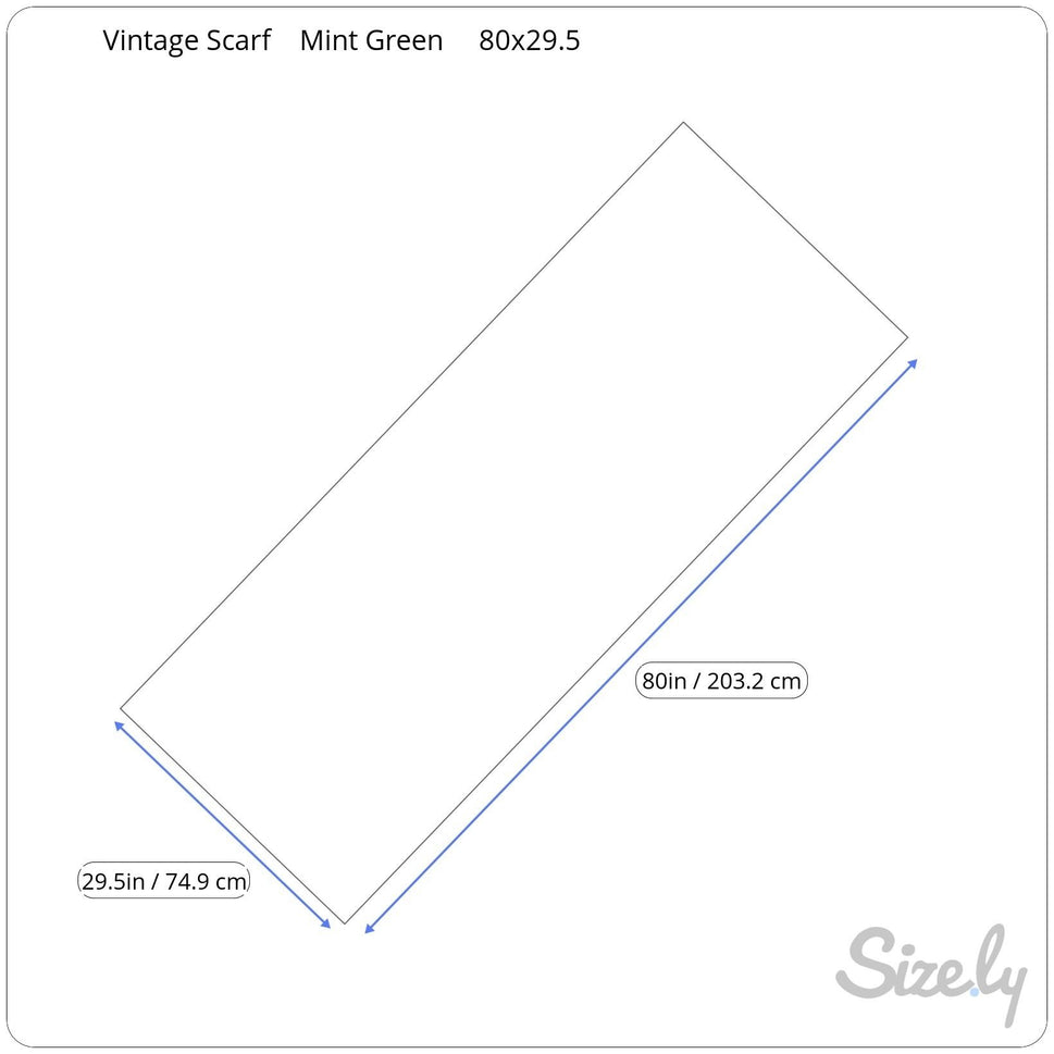 Vintage Cashmere Wool Mint Green Soft Fringe Edges Womens Woven Scarf Wrap Shawl