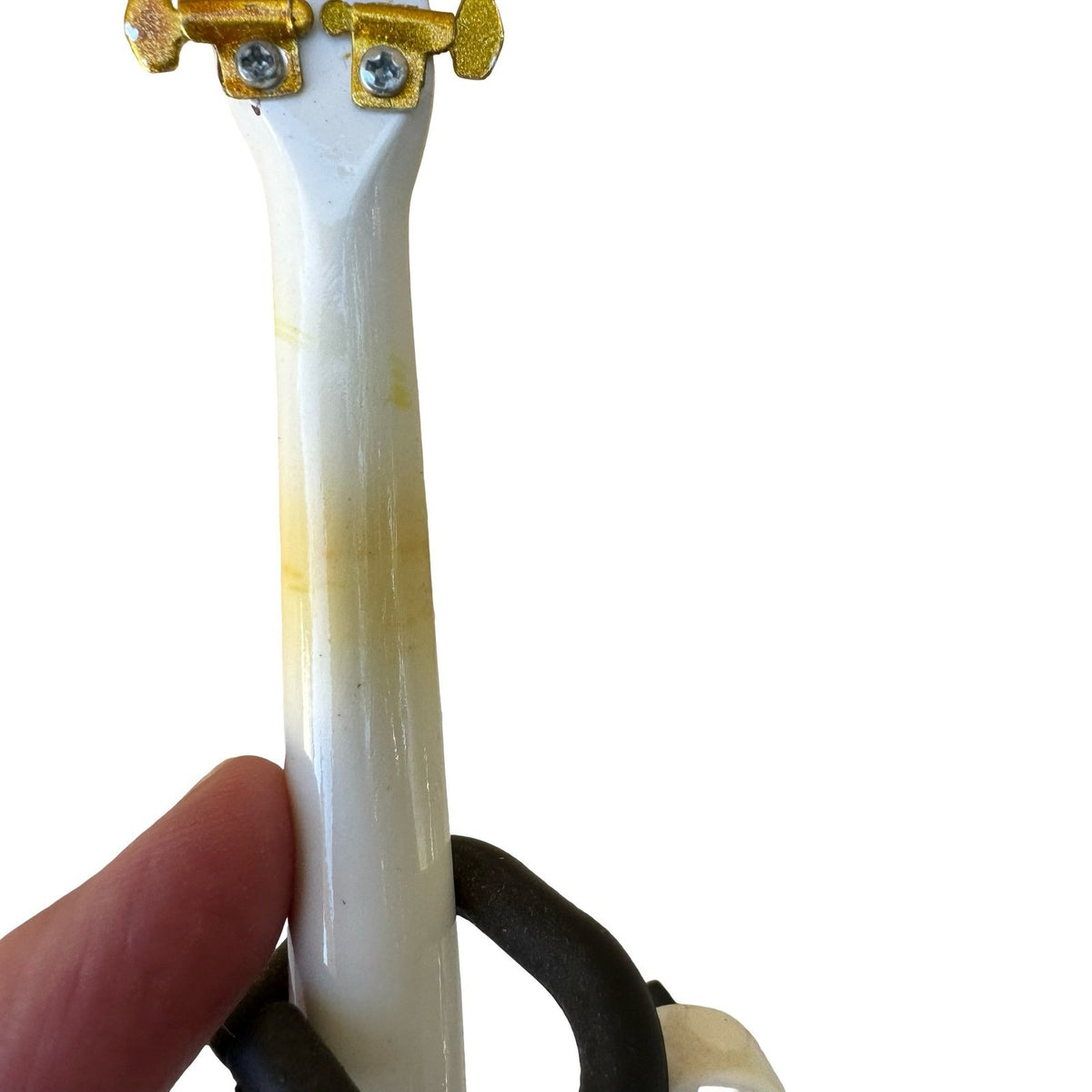 Prince Cloud Style Miniature Replica Guitar White Funk Rock Decor Collectible
