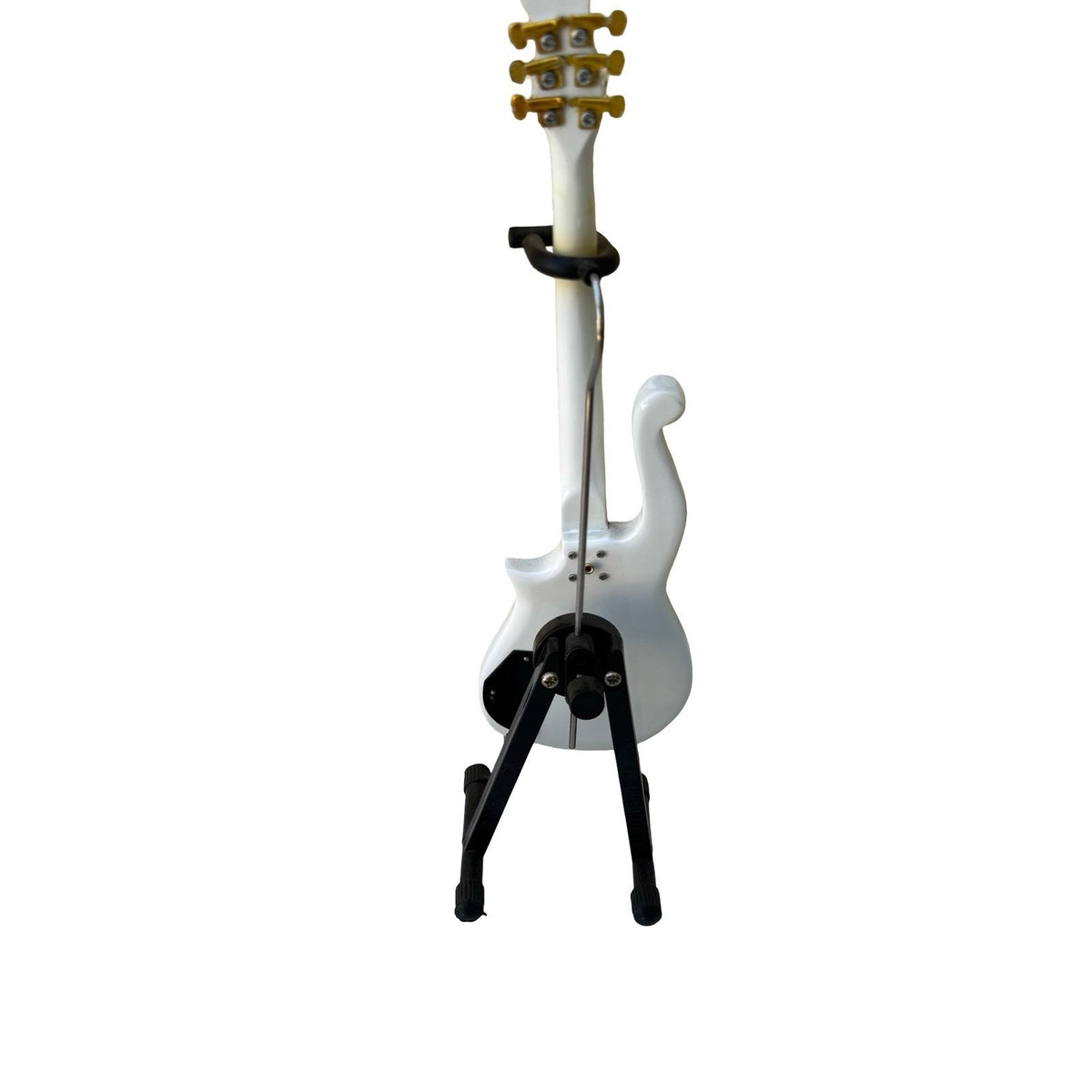 Prince Cloud Style Miniature Replica Guitar White Funk Rock Decor Collectible
