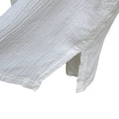 Switch Campus Casuals Of California Vintage Womens White Crinkle Short Sleeve Blouse 3 image