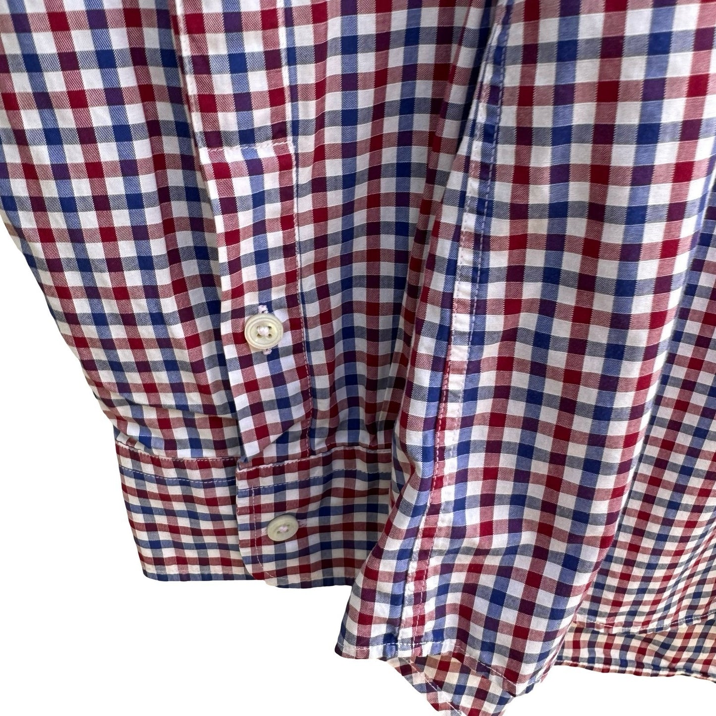 Ralph Lauren Purple Label Gingham Check Preppy Luxury Cotton Shirt Italy Mens L