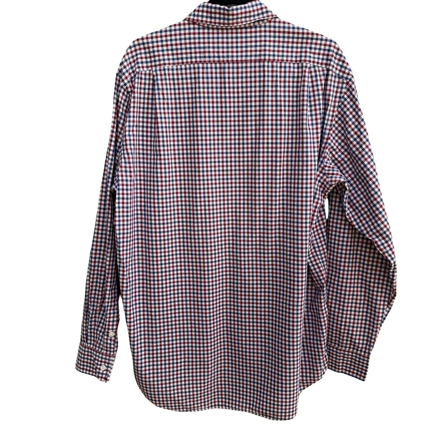 Ralph Lauren Purple Label Gingham Check Preppy Luxury Cotton Shirt Italy Mens L