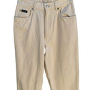 Switch Lauren Ralph Lauren Vintage 90s High Waisted Tapered Mom Jeans Cream Womens 3 image