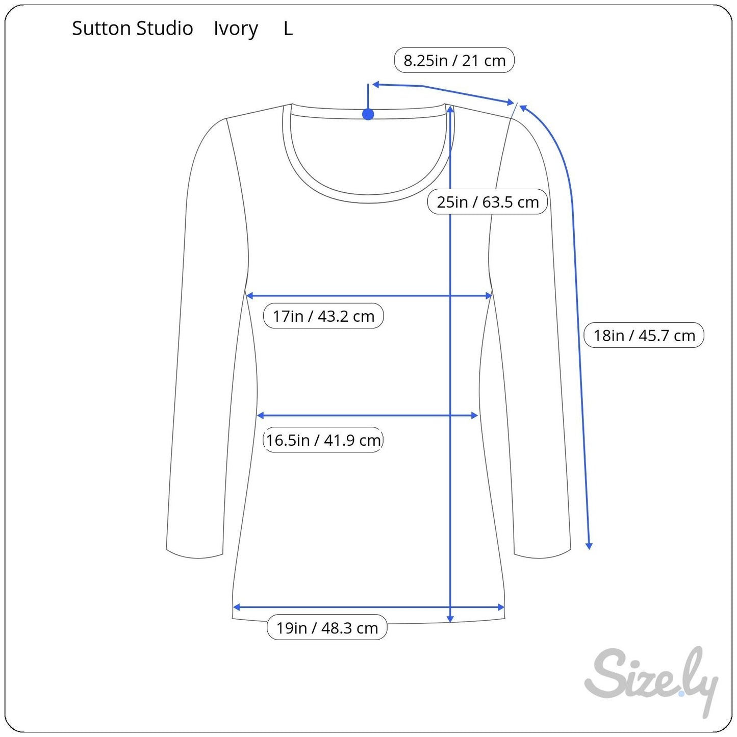 Sutton Studio Womens White Cashmere 3/4 Sleeve Buttoned Cuffs Knit Sweater L