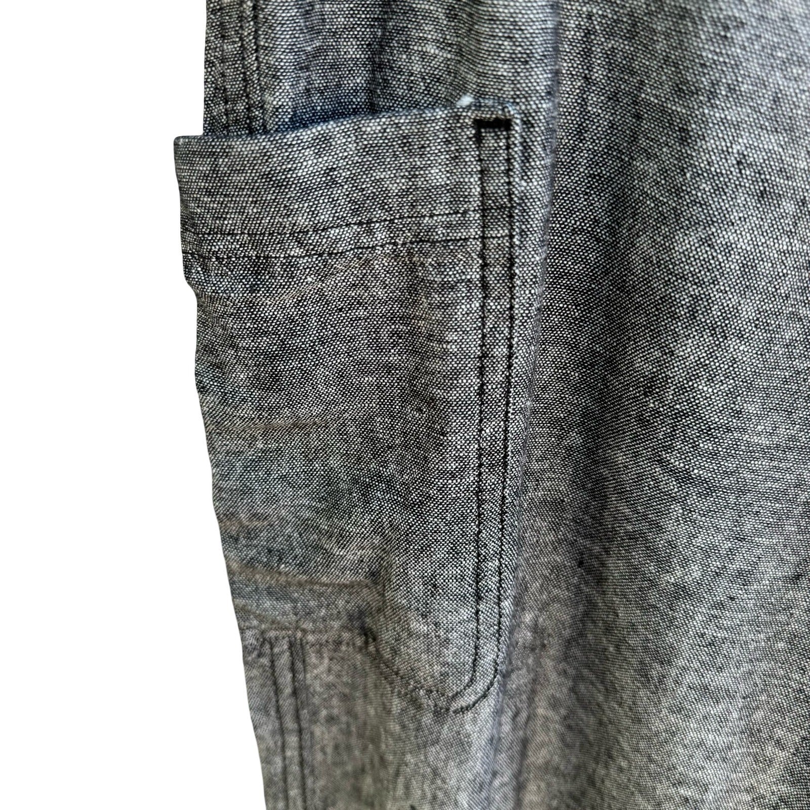 Sonoma Coastal Beachy Linen Utility Cargo Jogger Pants Minimalist Womens 10 NEW
