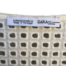 Switch Zara Woman Collection Cream Eyelet Lace Floral Applique Boxy Top Blouse Medium 2 image