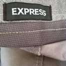 Switch Express Mens Gray Slim Fit Flat Front Preppy Casual Stretch Chino Short 38x8 2 image