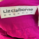 Switch Liz Claiborne Vintage 80s 90s Silk Barbiecore Belted Crest Shirt Dress Pink 4 2 image