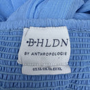 Switch BHLDN Anthropologie Lola Blue Crinkle Gauze Chiffon Midi Dress XL Fairy Boho 2 image