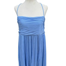 Switch BHLDN Anthropologie Lola Blue Crinkle Gauze Chiffon Midi Dress XL Fairy Boho 3 image