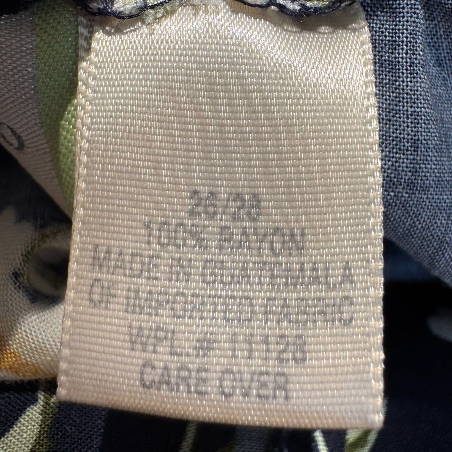 Capistrano Essentials Vintage Womens Navy Flowy Floral Midi Full Skirt 26/28