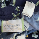 Switch Capistrano Essentials Vintage Womens Navy Flowy Floral Midi Full Skirt 26/28 3 image