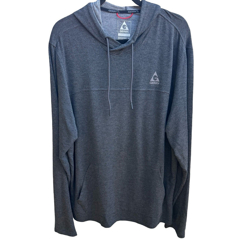 Gerry Gorpcore Athleisure Lightweight Stretch Active Stretch Hoodie Gray Mens XL