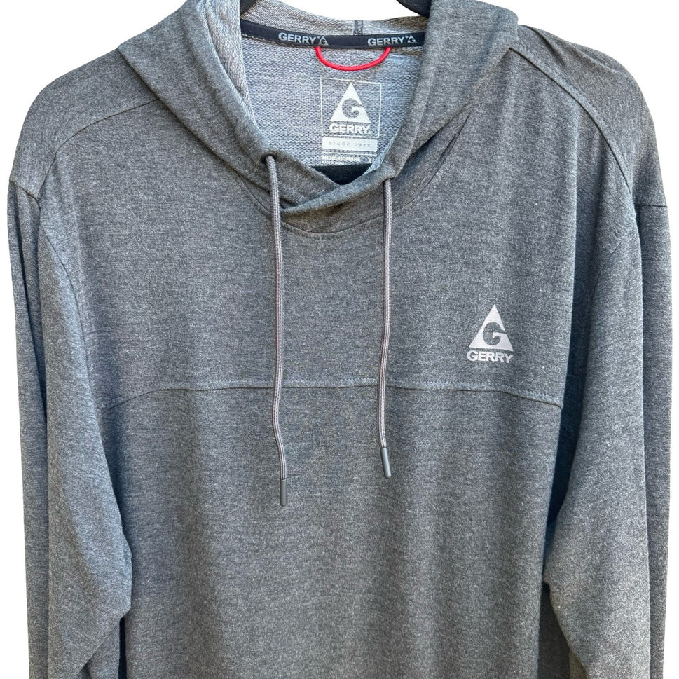 Gerry Gorpcore Athleisure Lightweight Stretch Active Stretch Hoodie Gray Mens XL