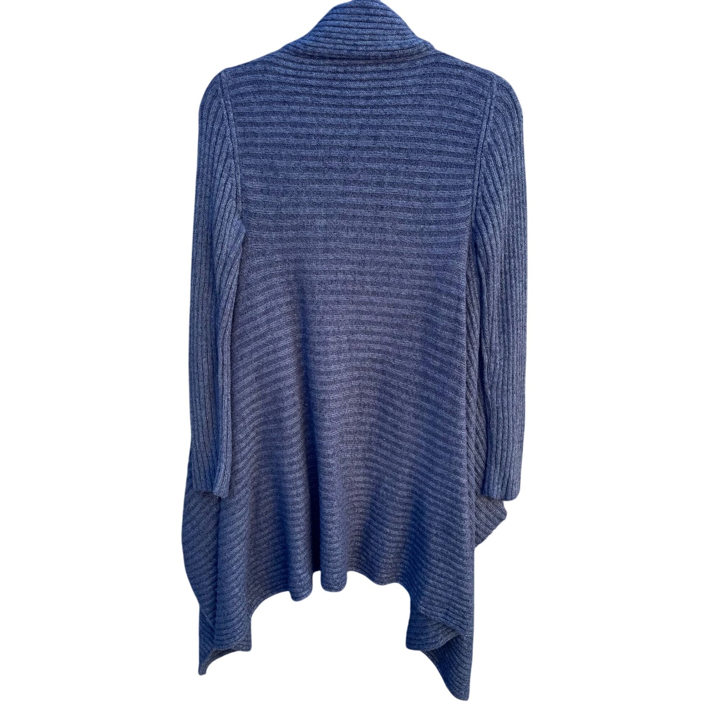 Skinnygirl Womens Draped Front Ribbed Open Front Knit Cardigan Sweater Grey S