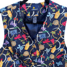 Switch LizSport Vintage Womens Colorful Cropped Chain Trinket Print Gold Button Vest 6 3 image