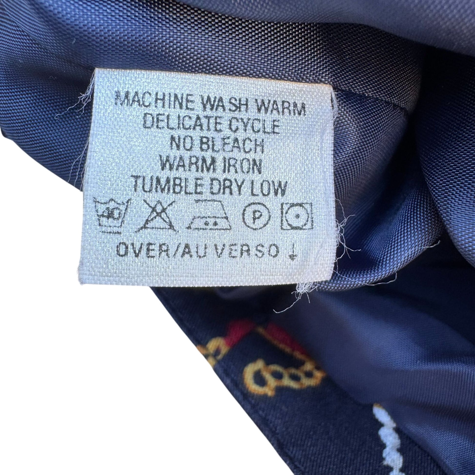 LizSport Vintage Womens Colorful Cropped Chain Trinket Print Gold Button Vest 6