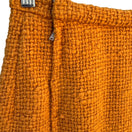 Switch Eres Couture Vintage Orange Boucle Wool Tweed Pencil Skirt Side Talon Zipper XS 2 image
