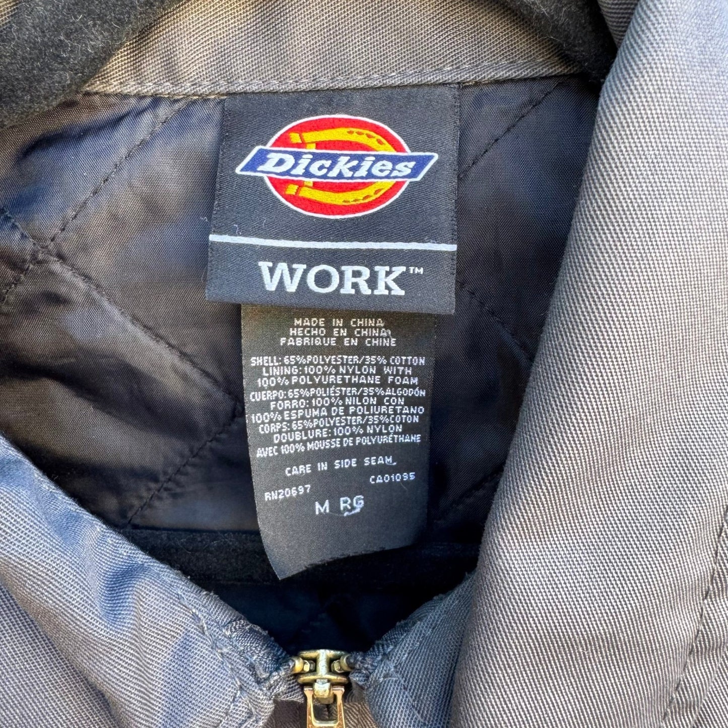 Dickies Eisenhower Chore Coat Gorpcore Streetwear Quilted Lined Work Jacket M