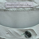 Switch Mario Rosella Pastel Green Pleated Short Sleeve Blouse Collarless Minimalist 2 image