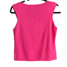 Switch Joseph A Sleeveless Fuchsia Knit Square Neckline Sleeveless Blouse Top New L 2 image