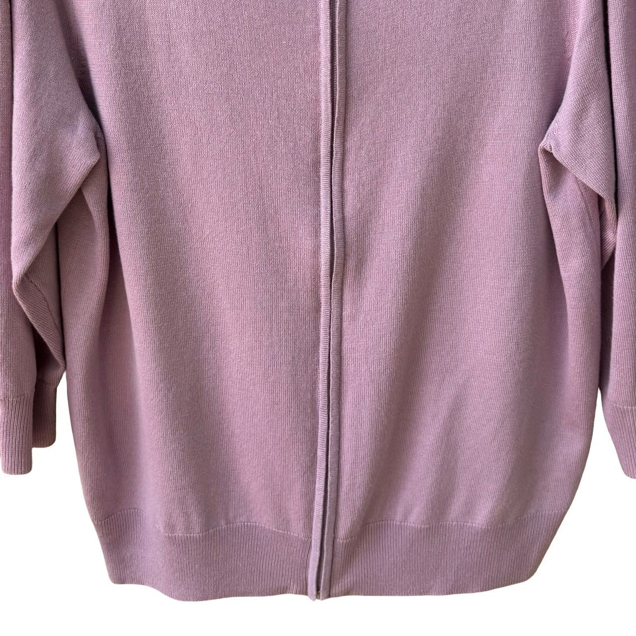 Philosophy Coquette Balletcore Preppy Soft Girl Zip Puff Sleeve Cardigan Sweater