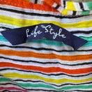 Switch Life Style Coastal Beachy Festival Sleeveless Tie Front Cotton Striped Shirt XL 2 image
