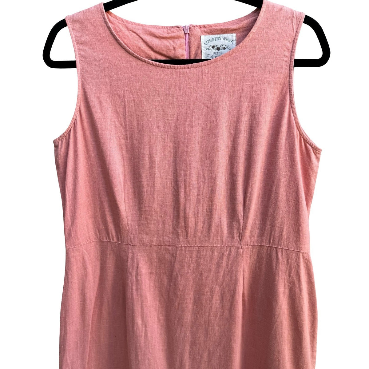 Country Wear Embroidered Linen Silk Cottagecore Lagenlook Sheer Hem Sheath Dress