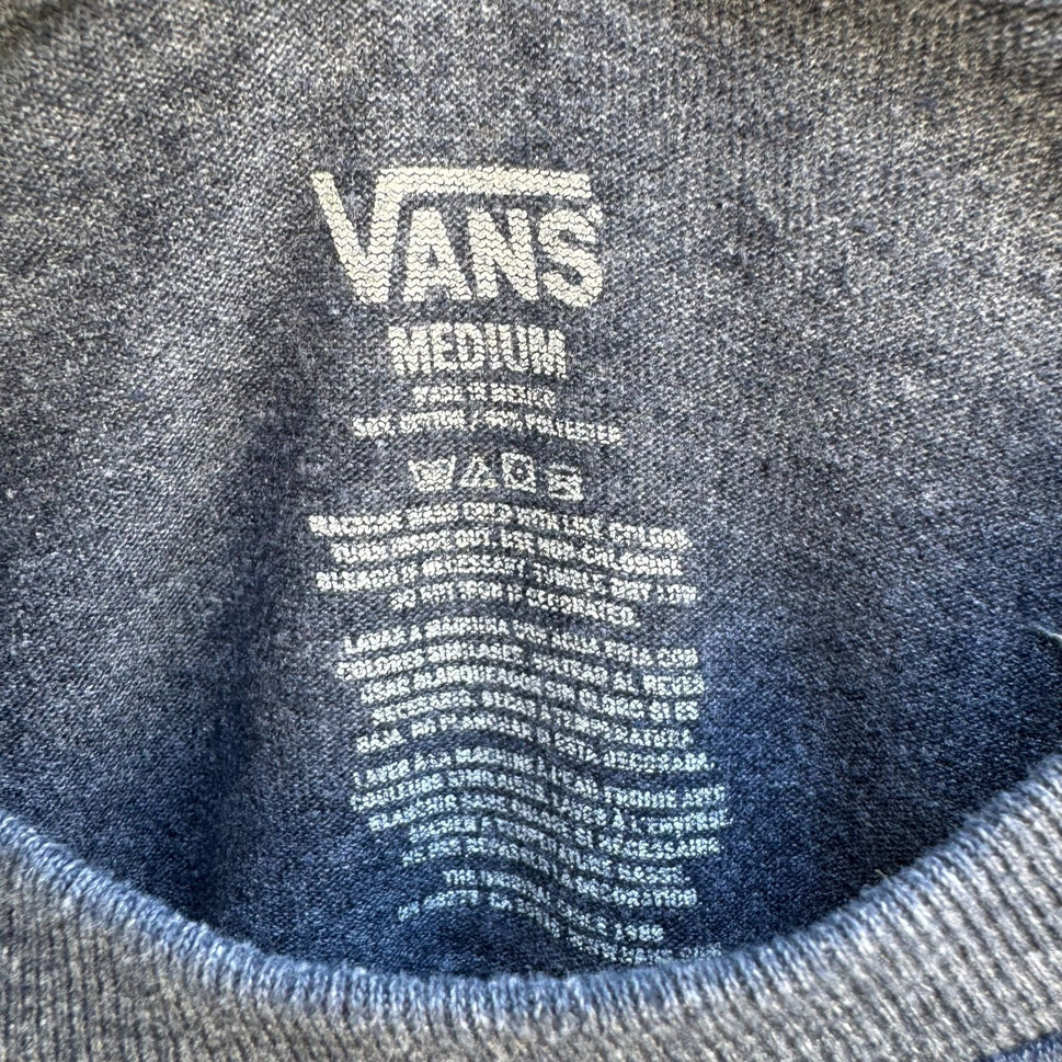 Vans California Native Men's Heathered Blue Off The Wall Short Sleeve T-Shirt M