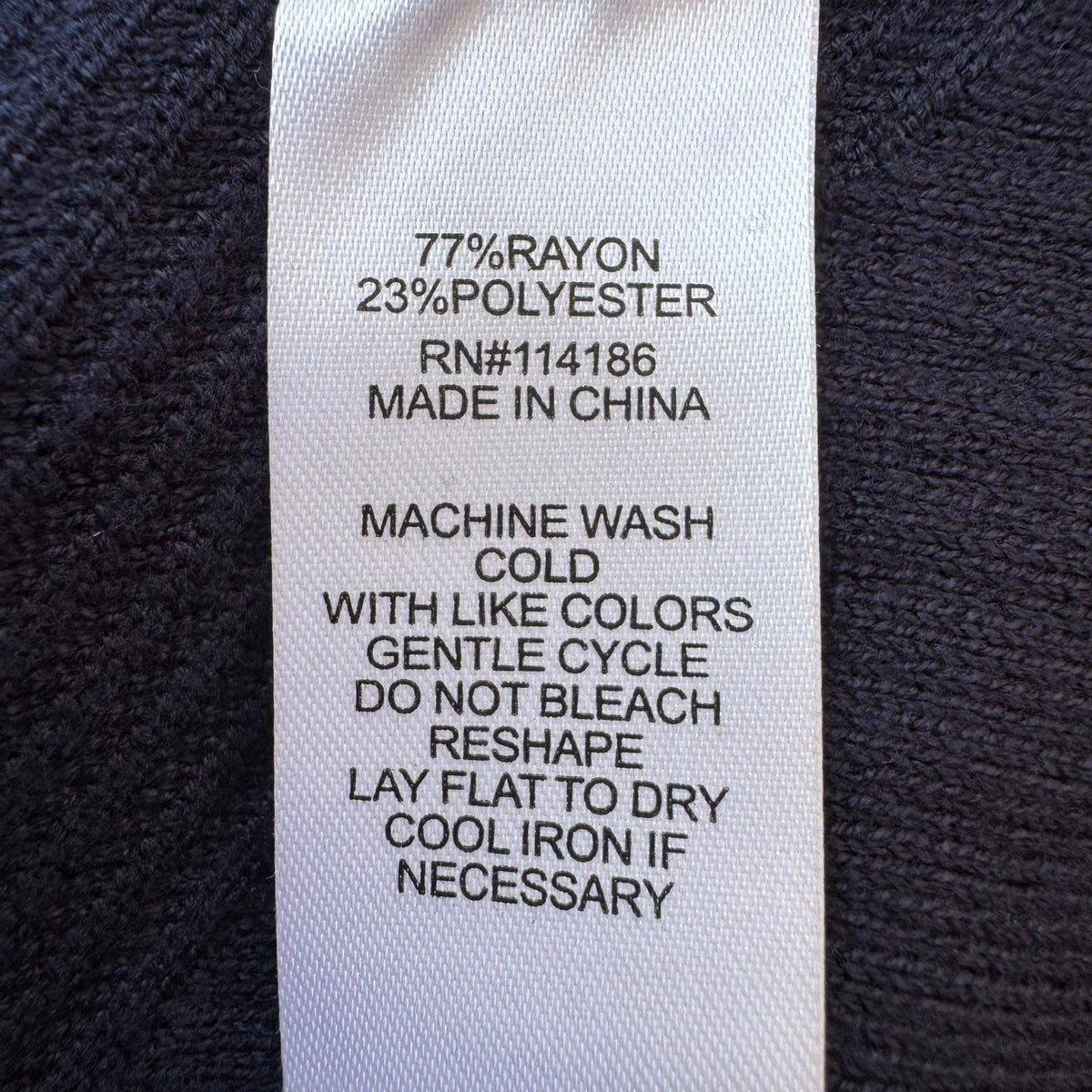 89th + Madison Minimalist Preppy Layering Ribbed Open Front Cardigan Navy L NEW