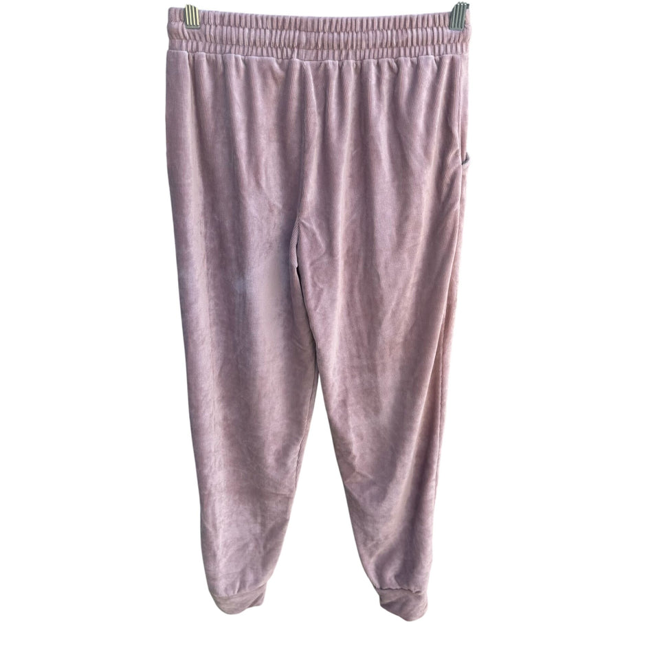 Pink Republic Kohls Womens Mauve Velvet Corduroy Loungwear Jogger Pants New Med