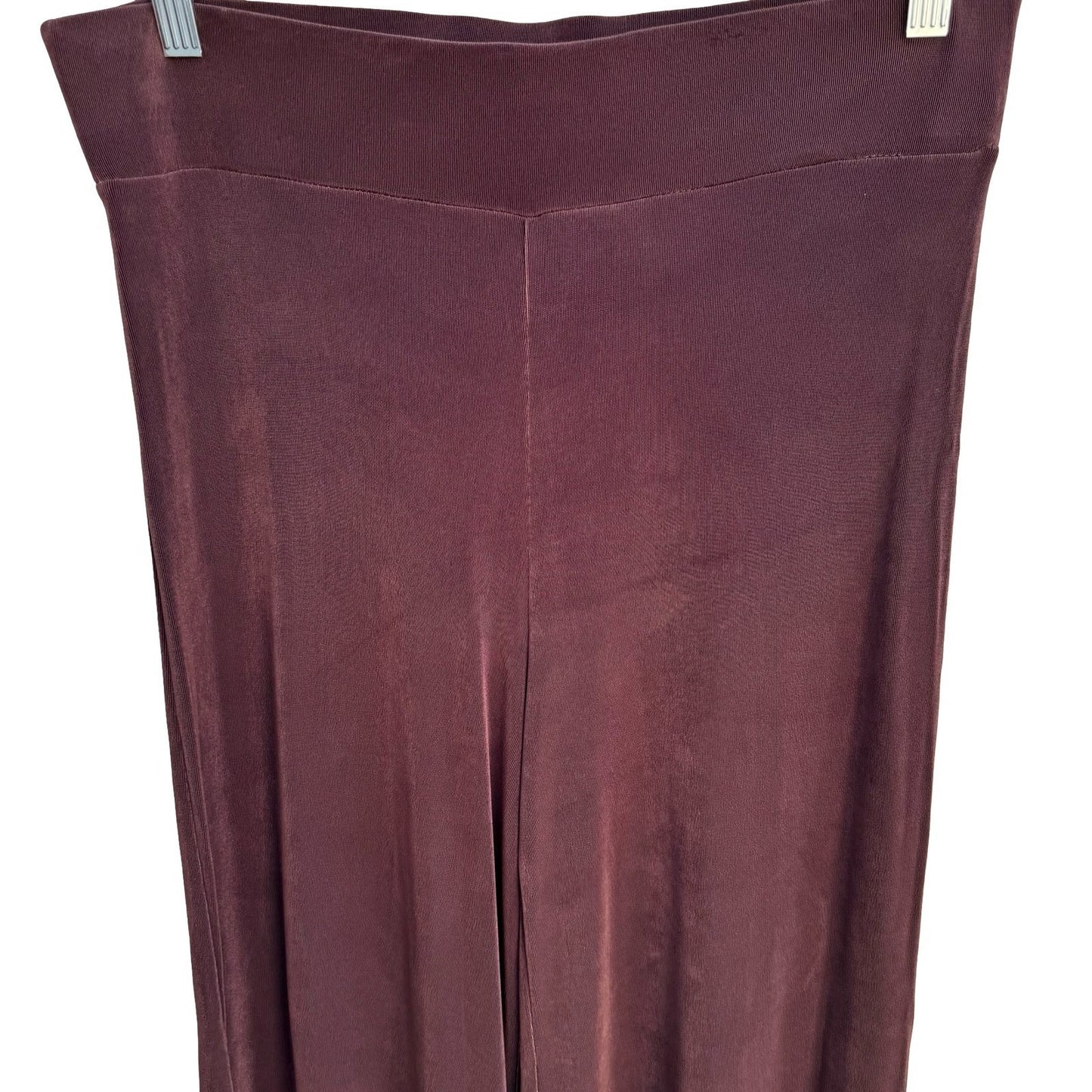 Boston Proper Vintage Brown Wide Leg Palazzo Pants High Rise Stretch Jersey Med