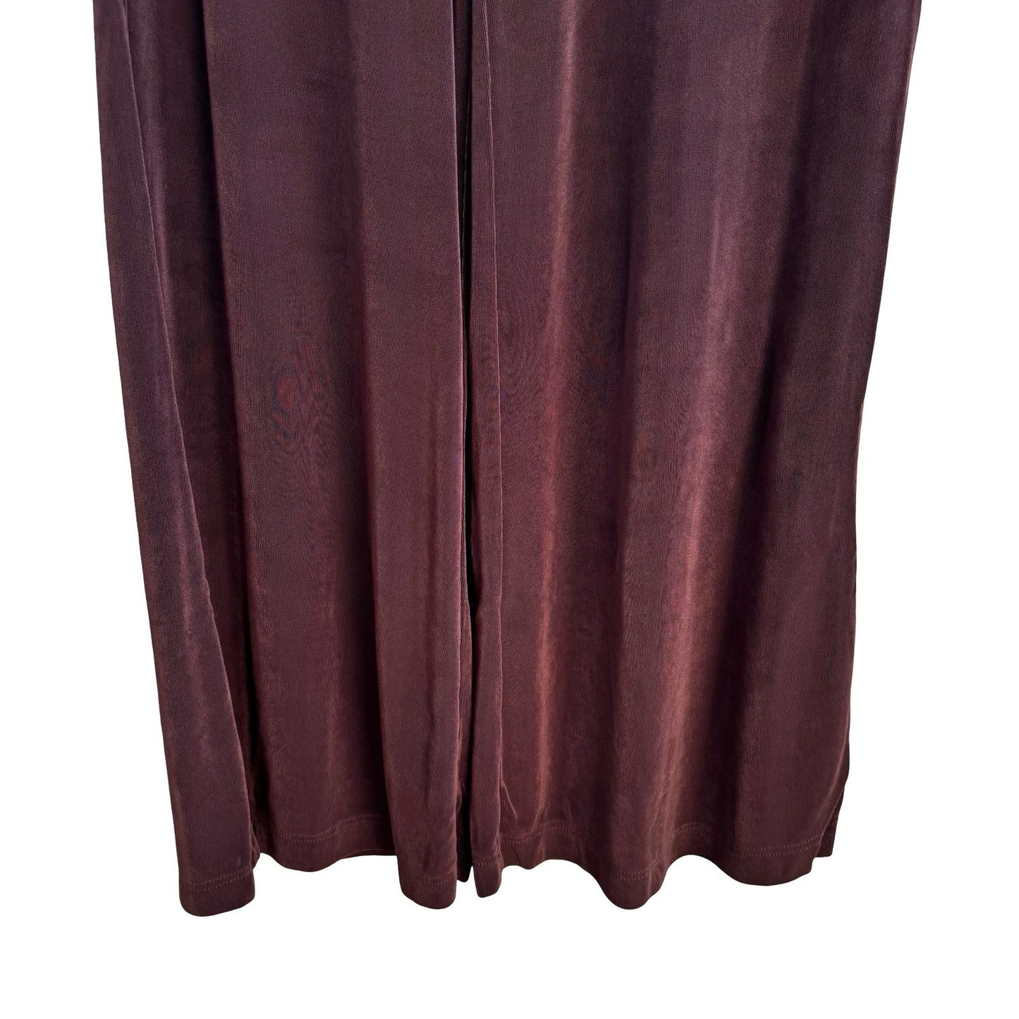 Boston Proper Vintage Brown Wide Leg Palazzo Pants High Rise Stretch Jersey Med