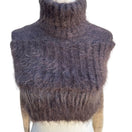 Switch Jean Paul Gaultier Maille Vintage Ombre Fuzzy Mohair Shrug Crop Sweater Brown S 3 image