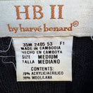 Switch Harve Benard HBII Vintage Black Cable Knit Womens M Mock Neck Sweater Wool Blend 3 image