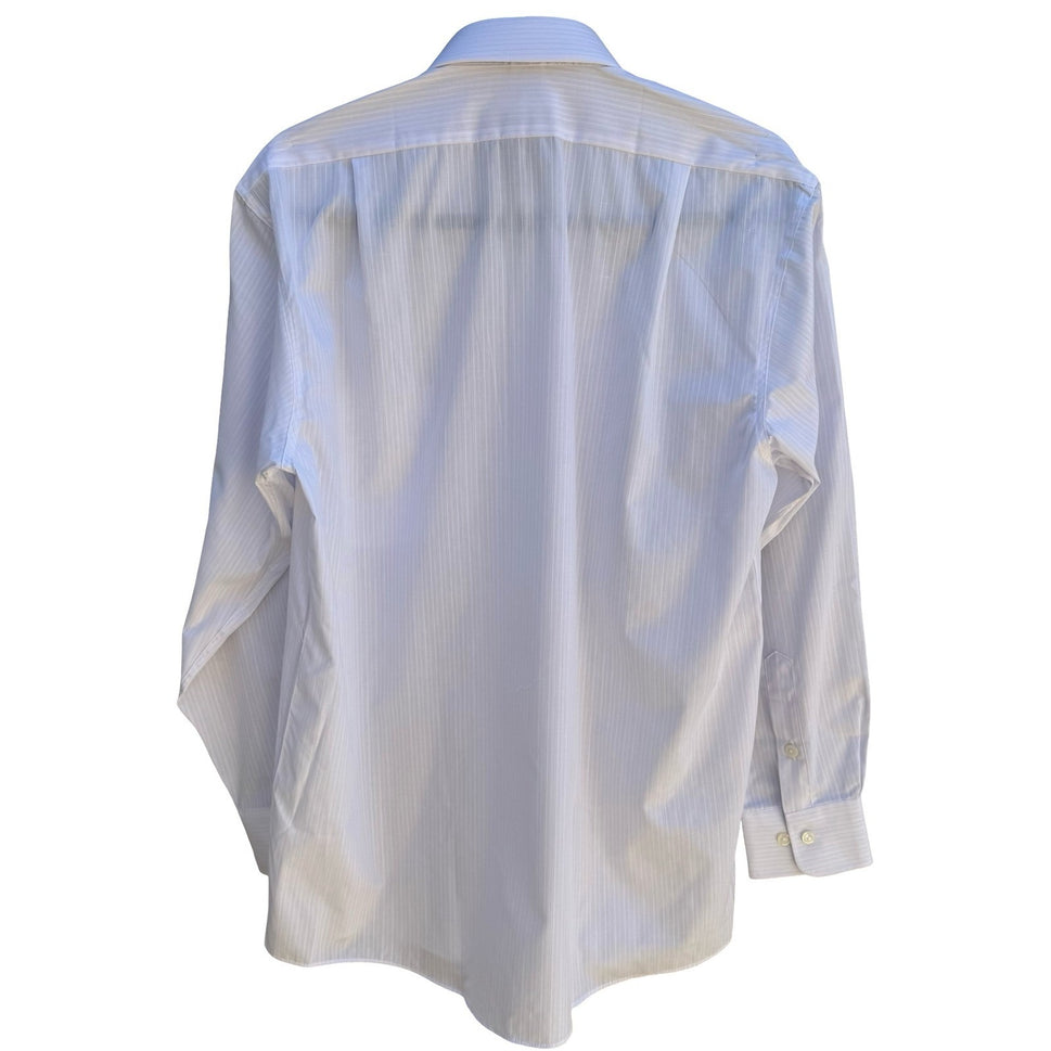 Daedo Vintage Korean Deadstock Minimalist Dapper Pinstripe Dress Shirt Mens L