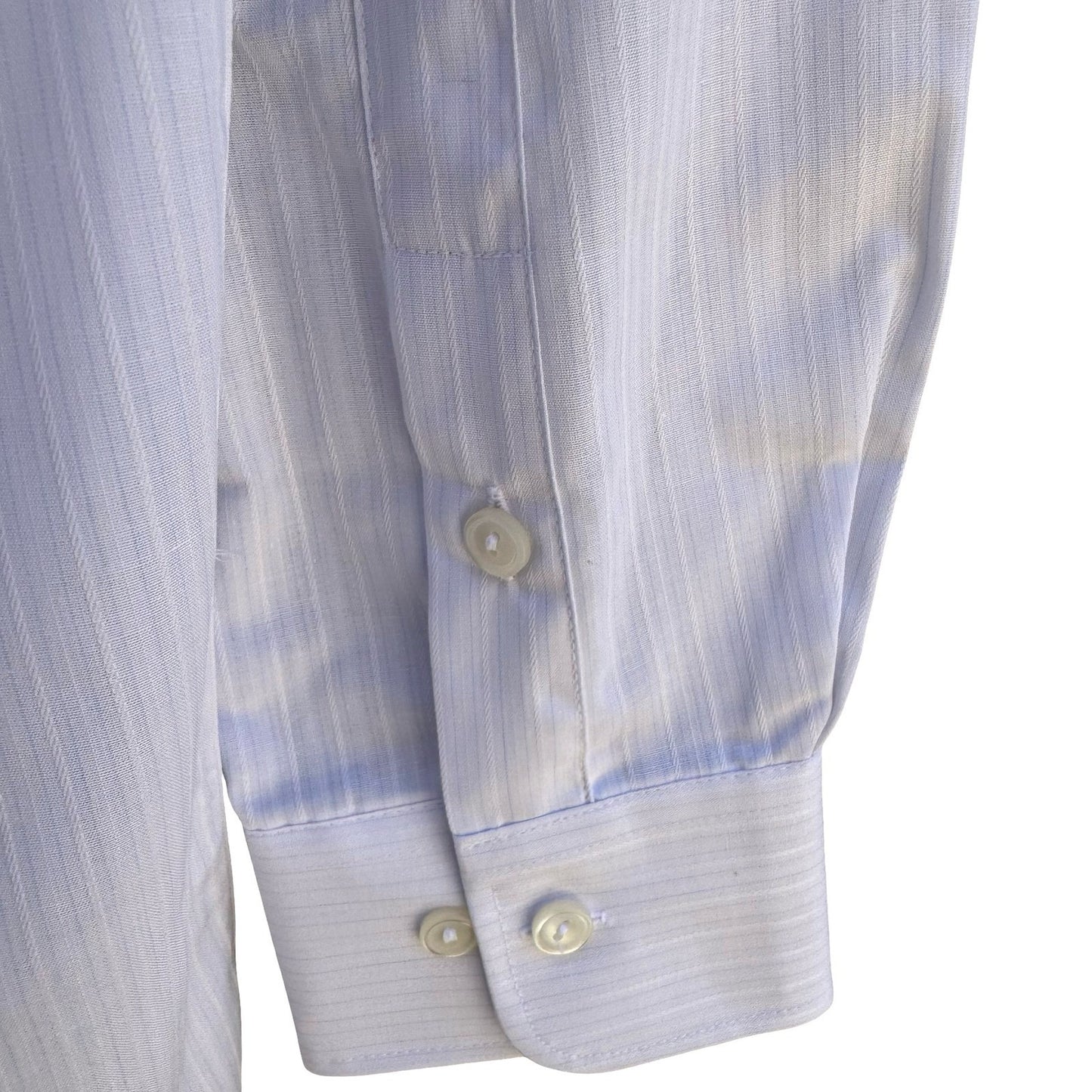 Daedo Vintage Korean Deadstock Minimalist Dapper Pinstripe Dress Shirt Mens L