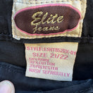 Switch Elite Jeans Vintage Womens Embroidered Beaded Black Denim Shorts Plus Size 21/22 2 image