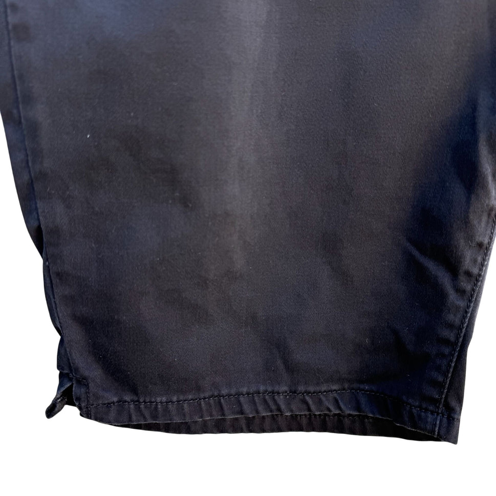 Elite Jeans Vintage Womens Embroidered Beaded Black Denim Shorts Plus Size 21/22